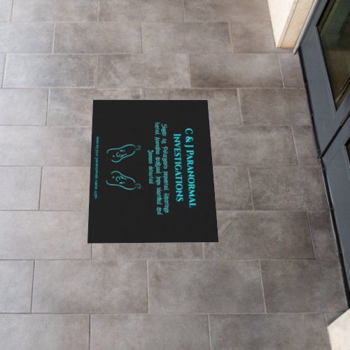 Paranormal Investigator with ghost logo Floor Decals