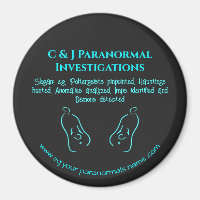 Paranormal Investigator with ghost logo