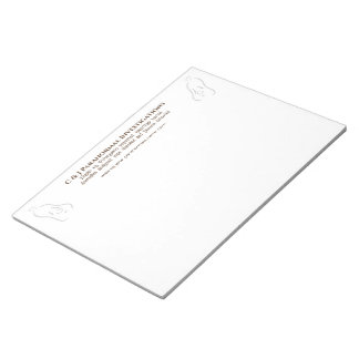 Paranormal Investigator with ghost logo Notepad