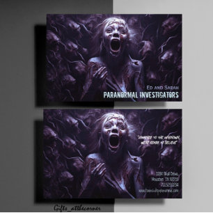 Paranormal Investigators Ghost Dimension Business Card