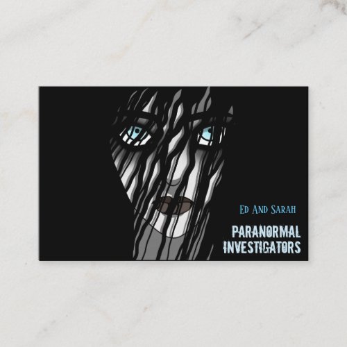 Paranormal Investigators The Ghost Lady  Business Card