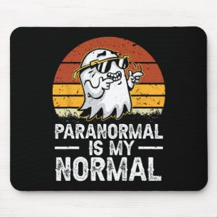 Paranormal Is My Normal Retro Ghost Hunting Hallow Mouse Pad