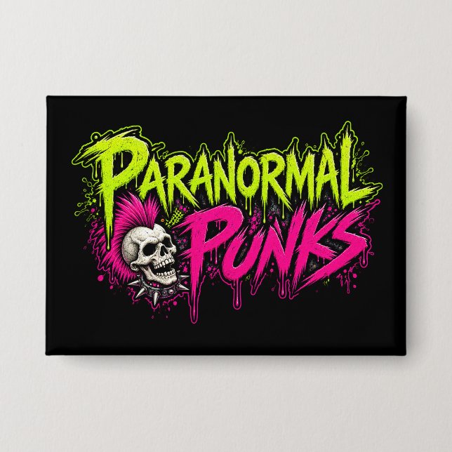 Paranormal Punks Logo Button (Front)