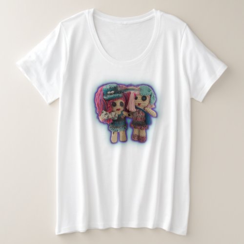 Paranormal rag dolls plus size T_Shirt