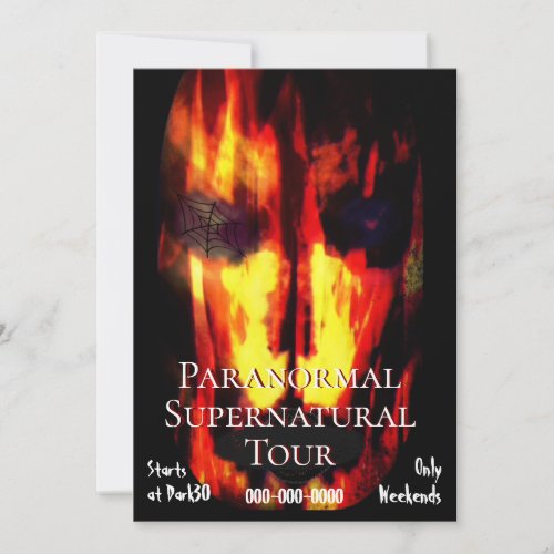 Paranormal Supernatural Tour Invitation