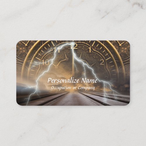 Paranormal Time Travel Supernatural Vortex Business Card