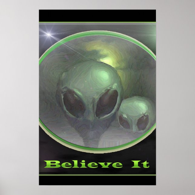 Paranormal UFO grays Poster (Front)