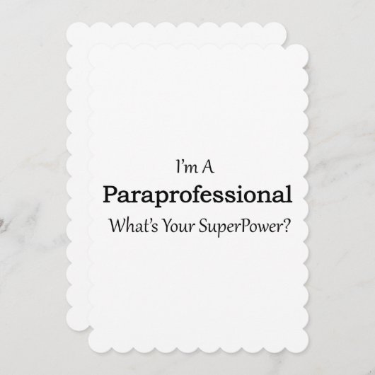 Paraprofessional (Front/Back)