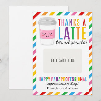 Paraprofessional Appreciation Day Gift Card Holder