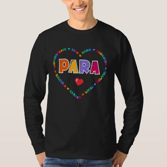 Paraprofessional Appreciation Week Back to School  T-Shirt (Front)