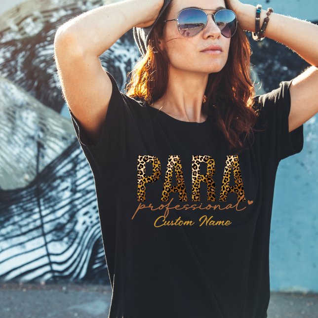 Paraprofessional Cheetah Print, para, gift T-Shirt (Creator Uploaded)