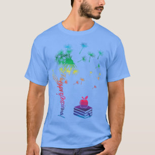 Paraprofessional Dandelion Flying Flowers Teachers T-Shirt
