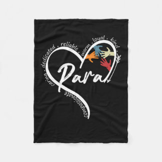 Paraprofessional Graphic Tees Tops Back To School Fleece Blanket