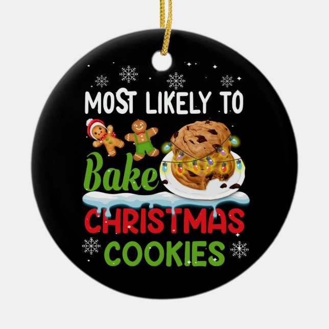 Paraprofessional Of Some Very Smart Cookies Teache Ceramic Ornament (Front)