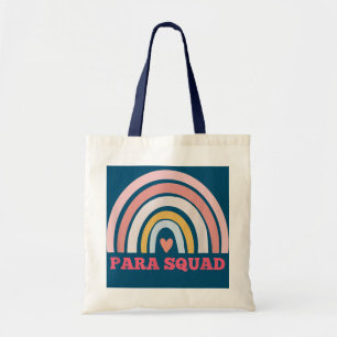 Paraprofessional Para Squad Teacher Crew Boho Tote Bag