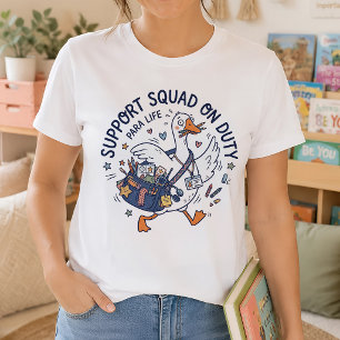 Paraprofessional Support Squad Funny Goose T-Shirt
