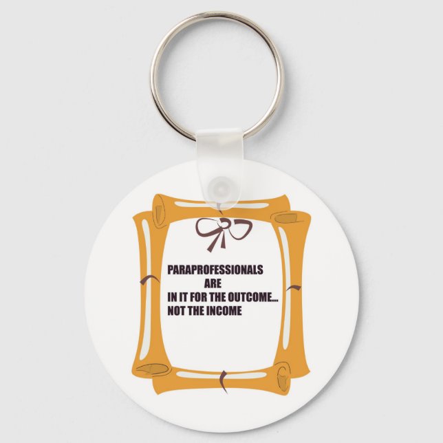 PARAS ARE IN IT FOR THE OUTCOME KEYCHAIN (Front)