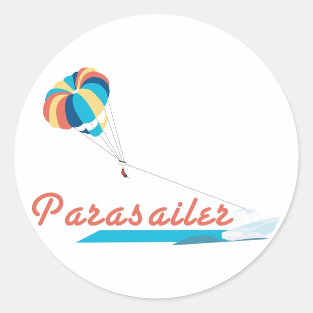 Parasailer Classic Round Sticker (Front)