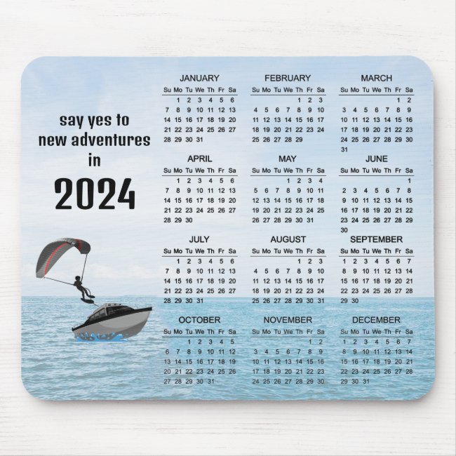Parasailing Design 2024 Calendar