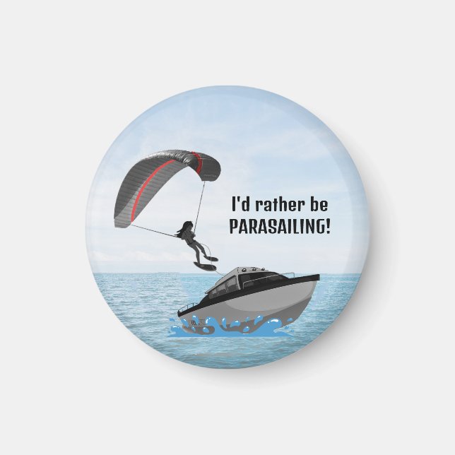  Parasailing Design Magnet (Front)