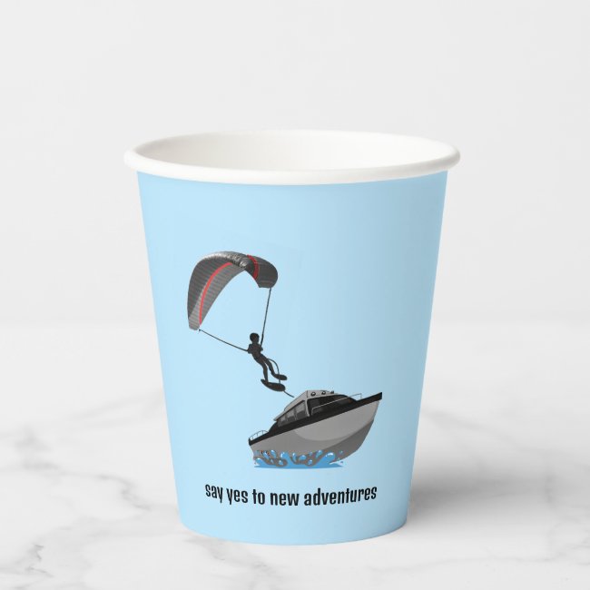 Parasailing Design Paper Cup
