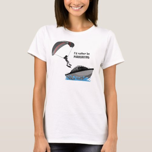 Parasailing Design T_Shirt Tee Shirt