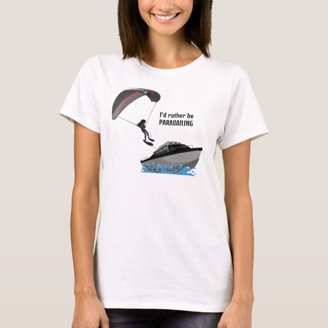 Parasailing Design T-Shirt Tee Shirt