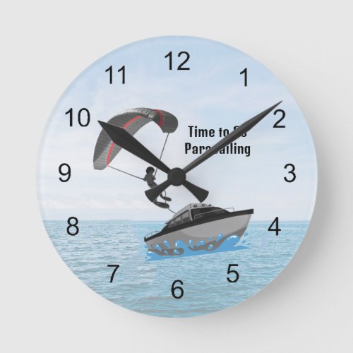 Parasailing Design Wall Clock