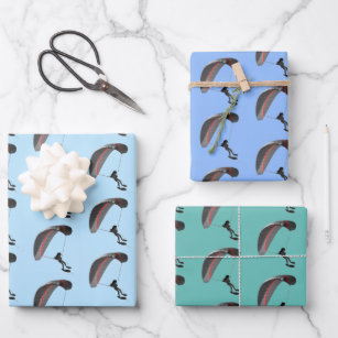 Parasailing Design Wrapping Paper Sheets
