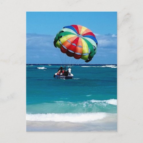 Parasailing Love Postcard