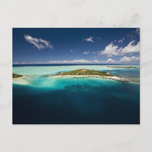 Parasailing over the beautiful lagoon of Bora 3 Postcard