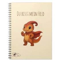 Parasaurolophus Dino Notebook 'You're My Hero'