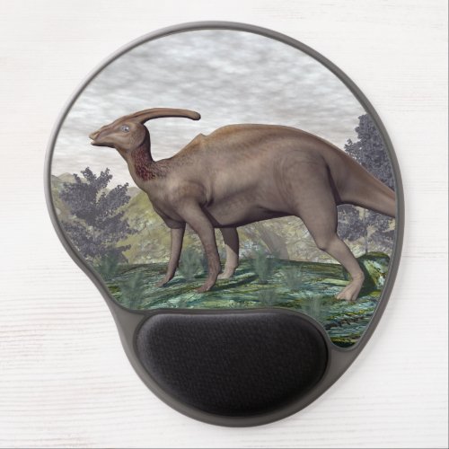 Parasaurolophus dinosaur _ 3D render Gel Mouse Pad