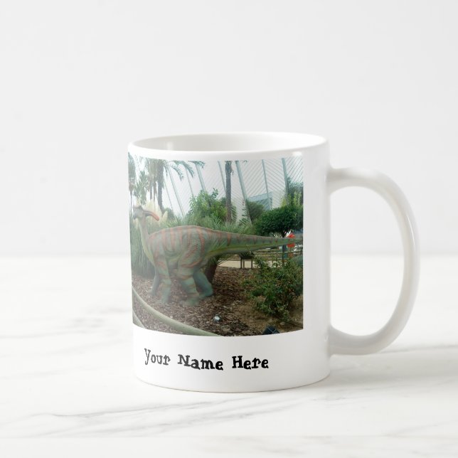 Parasaurolophus Dinosaur Personalized Mug (Right)