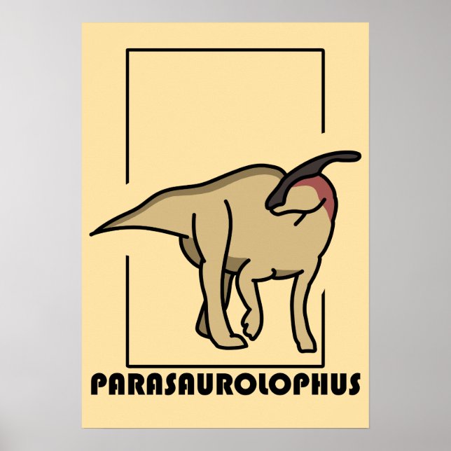 Parasaurolophus Dinosaur Poster (Front)