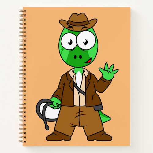 Parasaurolophus Dressed As Indiana Jones Notebook