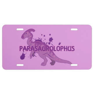 Parasaurolophus License Plate