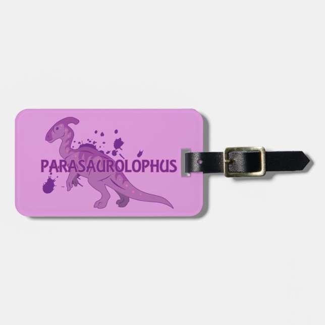 Parasaurolophus Luggage Tag (Front Horizontal)