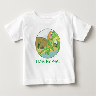 Parasaurolophus Mom and Baby Baby T-Shirt