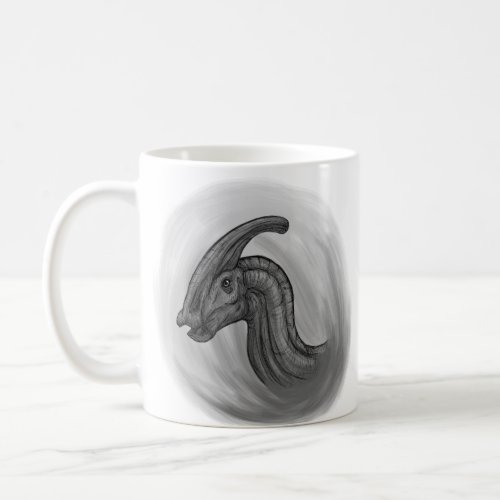 Parasaurolophus Sketch Coffee Mug