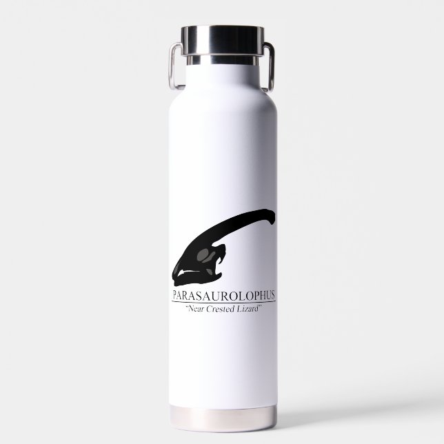 Parasaurolophus Skull Water Bottle (Front)