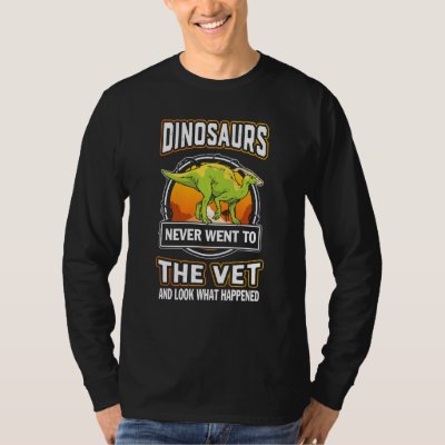 Parasaurolopus Dinosaurs Never Went To The Vet Vet T-Shirt