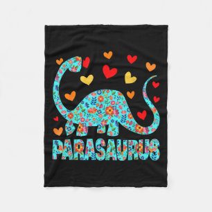 Parasaurus Paraprofessional Paraeducator Dinosaur Fleece Blanket