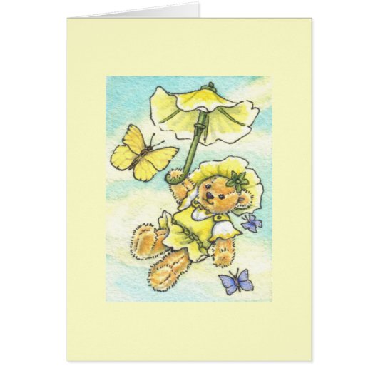 Parasol Teddy Blank Note Cards (Front)