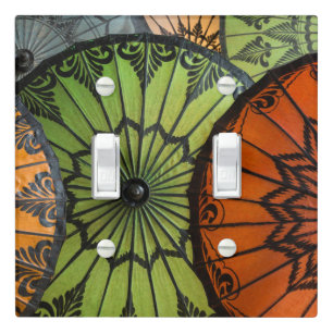 parasols for sale, bagan, myanmar light switch cover