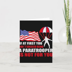 Paratrooper Pride For 82nd Airborne Veterans  Card