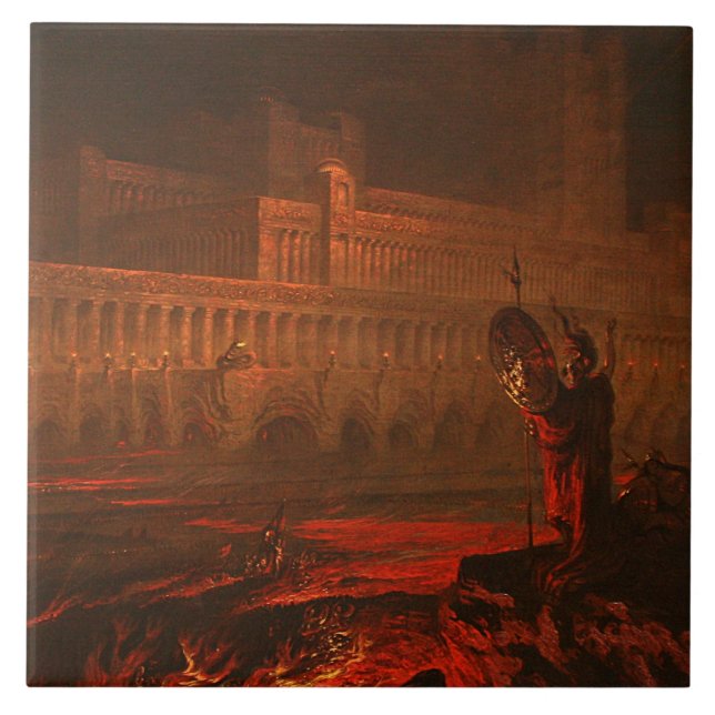 Parau na te Varua ino (Words of the Devil), 1892 Ceramic Tile (Front)