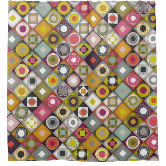 parava diagonal shower curtain (Front)