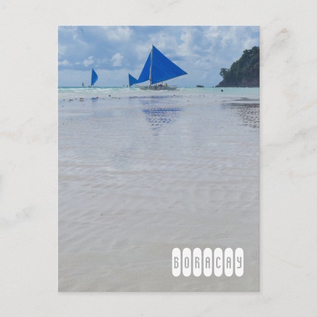 Paraw Sailing in Boracay  Postcard (Front)