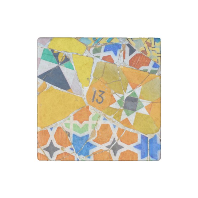 Parc Guell Ceramic Tiles in Barcelona Spain (Front)